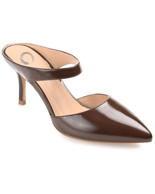 Journee Collection Metallic Maevali Pump