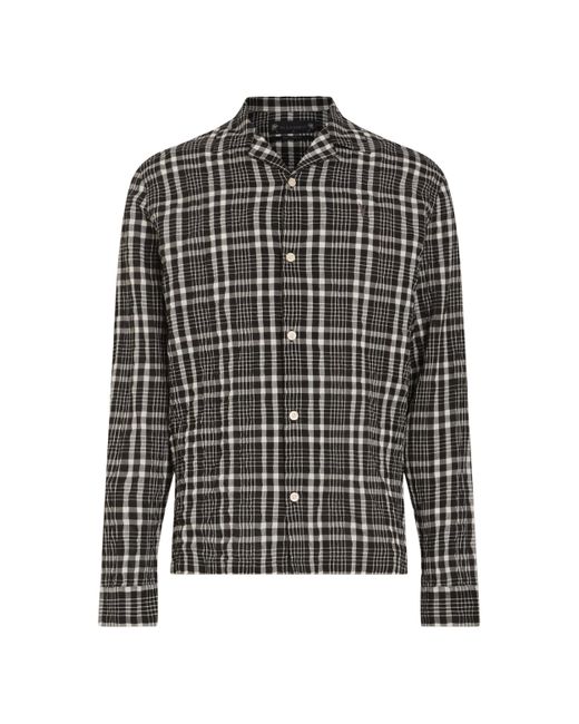 AllSaints Black Corvus Ls Shrt for men