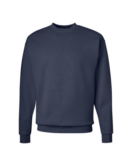 Hanes Blue Ecosmart Crewneck Sweatshirt for men