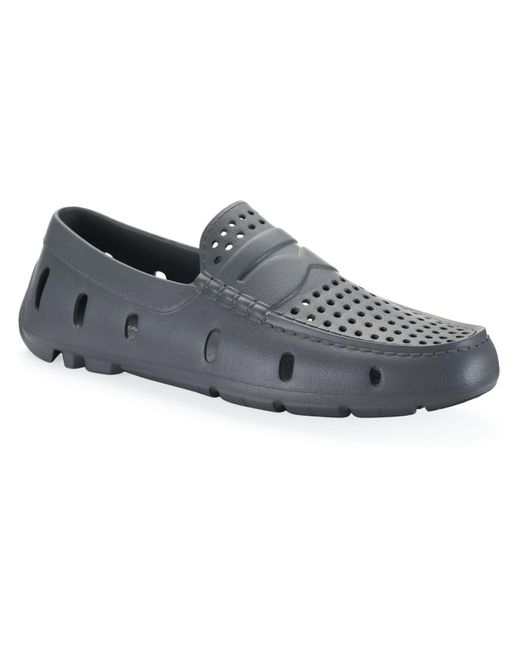 Club Room Gray Atlas Perforated Driver Sport Sandals for men