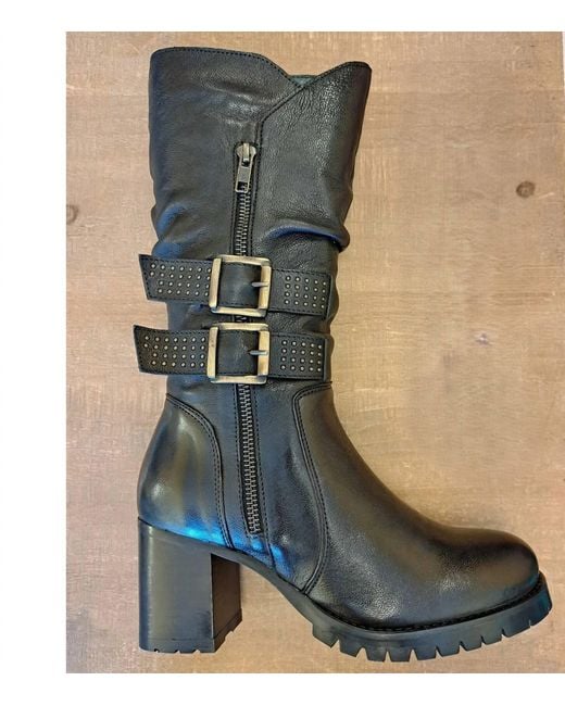 Eric Michael Blue Tanya Leather Boot