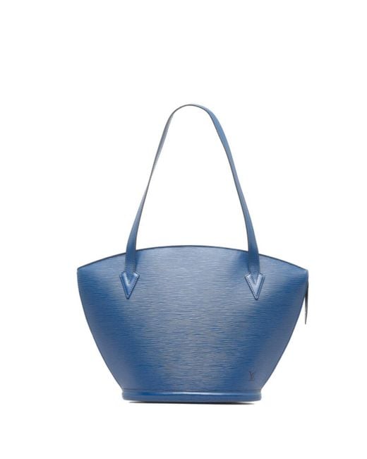 Louis Vuitton Saint Jacques Leather Tote Bag (pre-owned) in Blue
