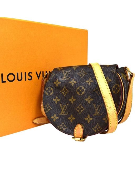 Louis Vuitton Tambourine Canvas Shoulder Bag (pre-owned) in Orange