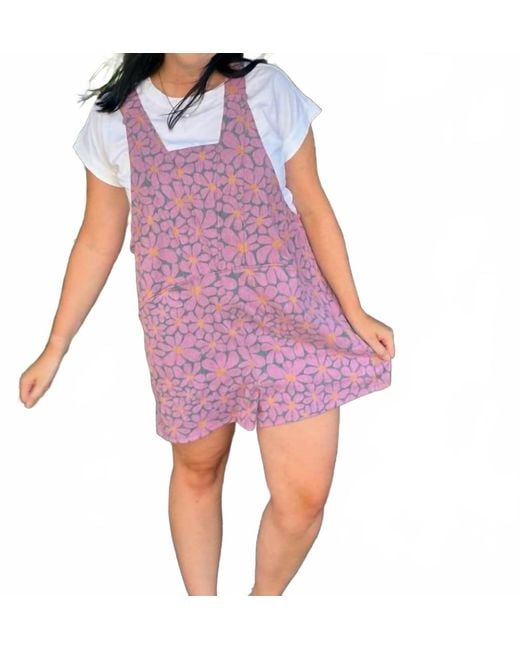 Blakeley Pink Dancing Daisies Romper