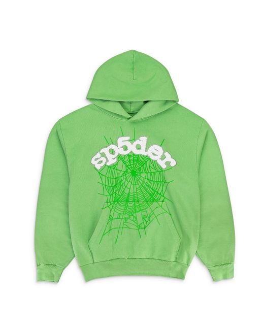 Sp5der Green Web Hoodie & Sweatshirt for men