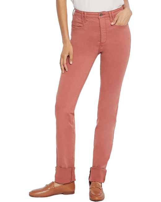 NYDJ Red Sheri High-rise Slimming Slim Jeans