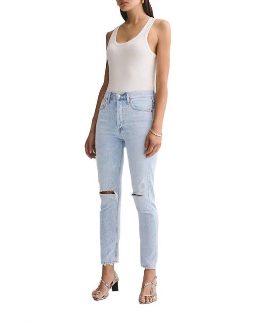 Agolde Cotton Riley Hi Rise Straight 