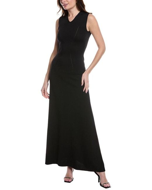 Solid & Striped Black Maxi Dress