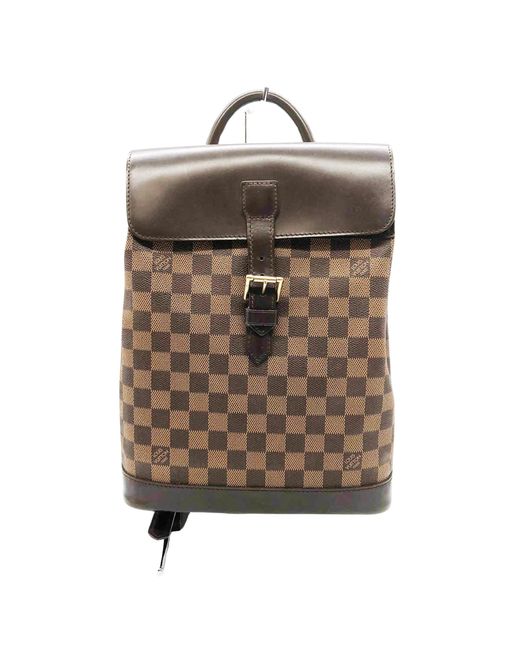 Louis Vuitton Brown Soho Canvas Backpack Bag (pre-owned)