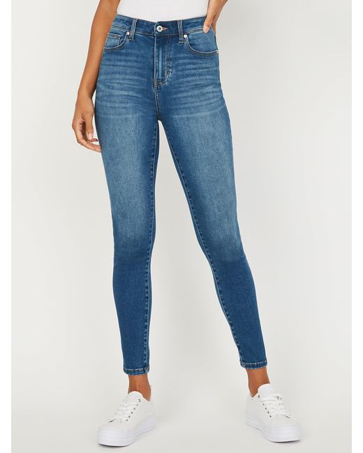 Guess Factory Denim Tamara High-rise Skinny Jeans in Blue | Lyst