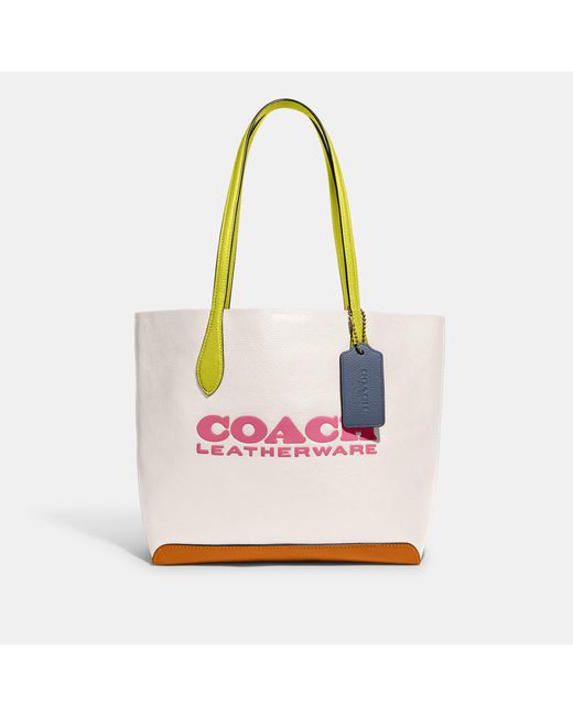 Coach Outlet Kia Tote In Colorblock in Pink | Lyst