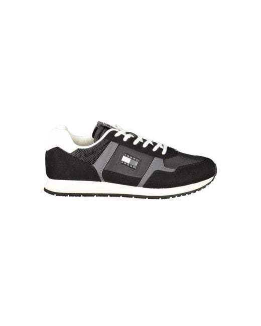 Tommy Hilfiger Black Polyester Sneaker for men