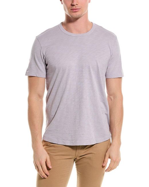 Velvet By Graham & Spencer Purple Slub T-shirt for men