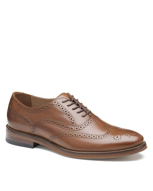 Johnston & Murphy Brown Sutton Wingtip Shoe for men
