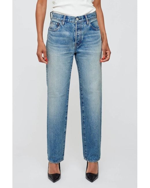 Moussy Blue Parkchester Straight Leg Jeans