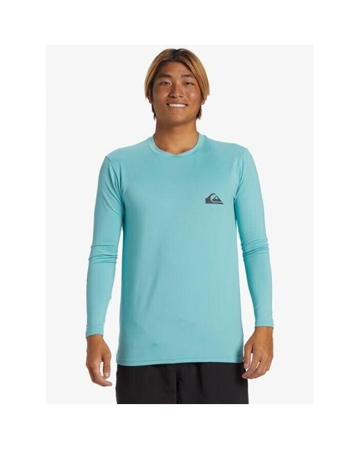 Quiksilver Blue Uv Surf Shirts Everyday Long Sleeve Swimwear Jdm172 for men