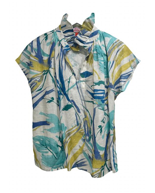 Never A Wallflower Blue Vicki Short Sleeve Top