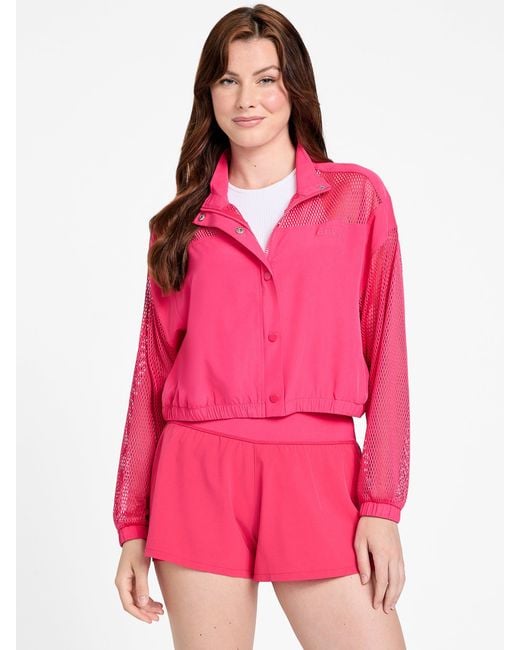 Guess Pink Priya Mesh Jacket