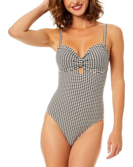 Cece Gray Keyhole One-Piece