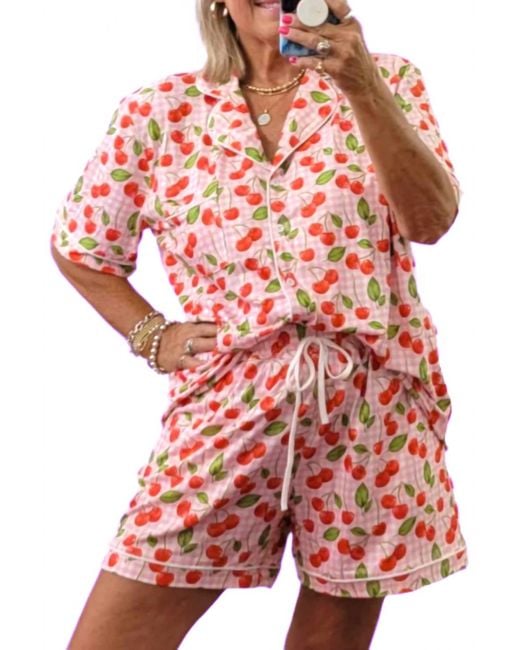 Blakeley Red Summer Pj Set
