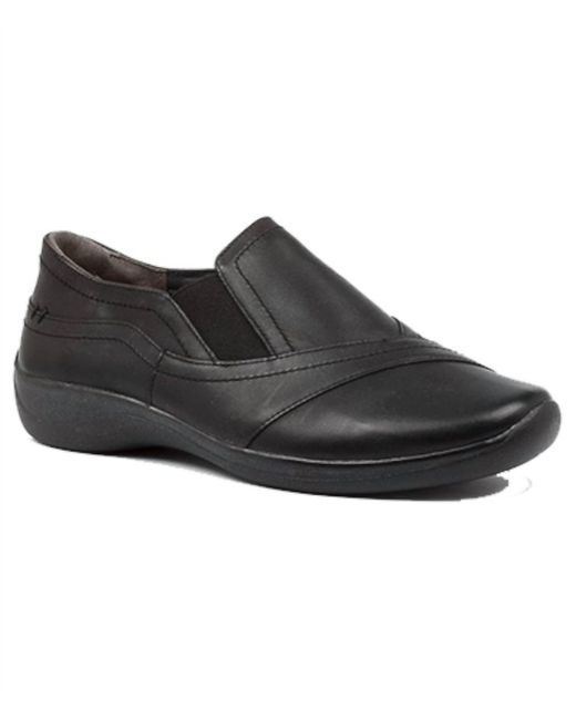 Ziera Black Java Slip On Shoes