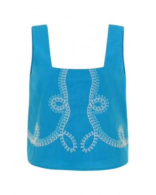 Anna Cate Blue Blake Top