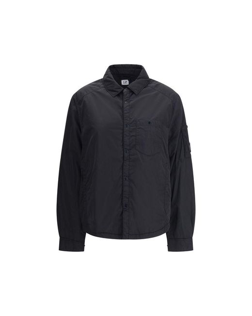 C P Company Blue C. P. Company Nylon Shirtjacket