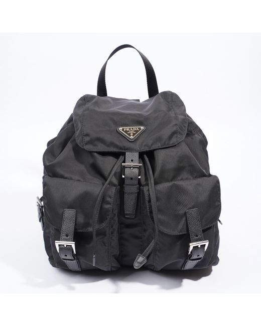 Prada Black Tessuto Backpack Re Nylon