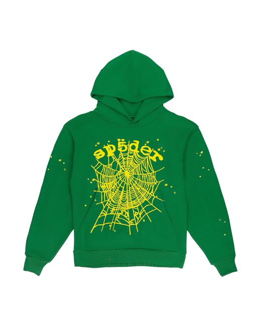 Sp5der Green Star Og Web V2 Hoodie for men