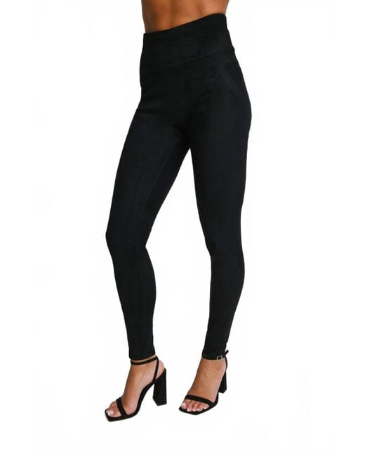 Sadie & Sage Black Amaia Suede Leggings