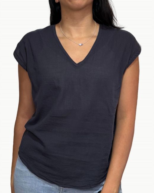 Hartford Blue Tomari Knit T-Shirt