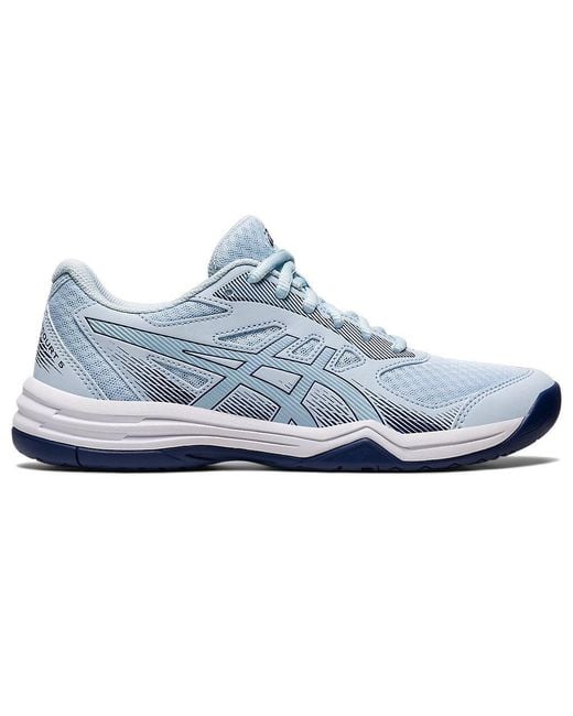 Asics Blue Upcourt 5 1072A088.401 Sky Lace Up Volleyball Shoes Gbnc1054