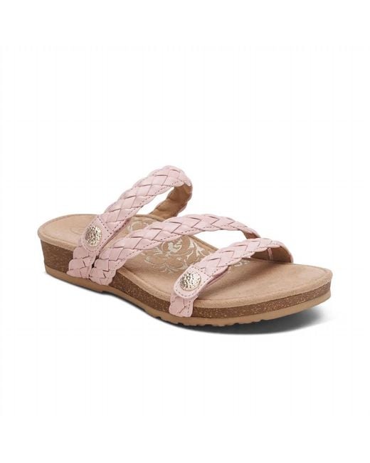 Aetrex Pink Josie Slide