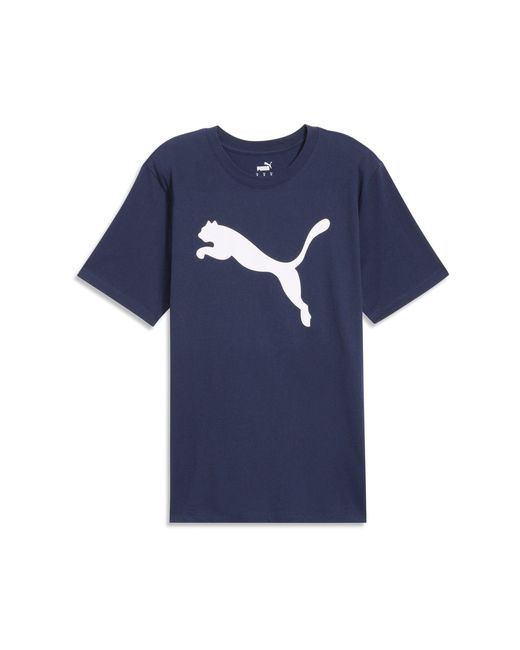 PUMA Blue Essentials Big Cat Tee for men