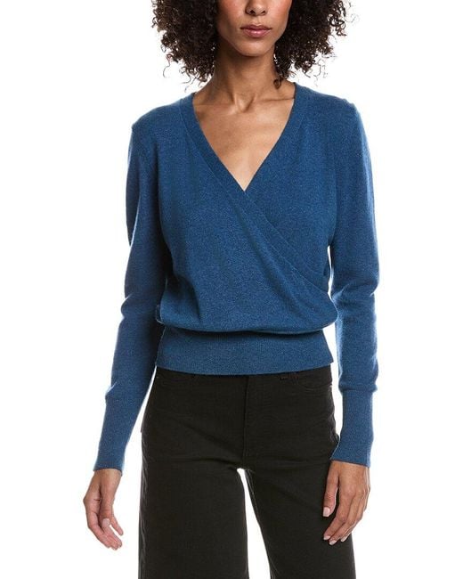 Forte Blue Drape Surplus Cashmere Pullover