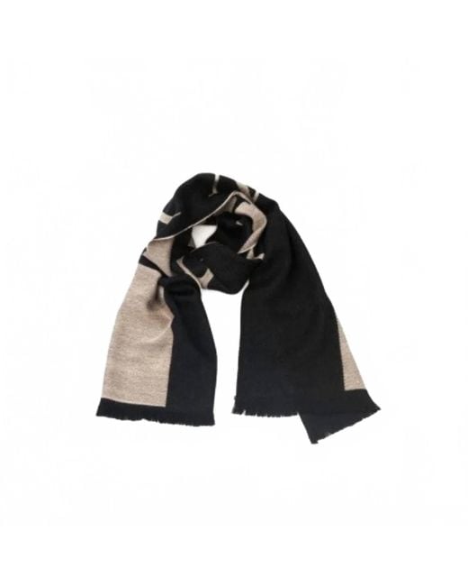 Philipp Plein Black Logo Scarf