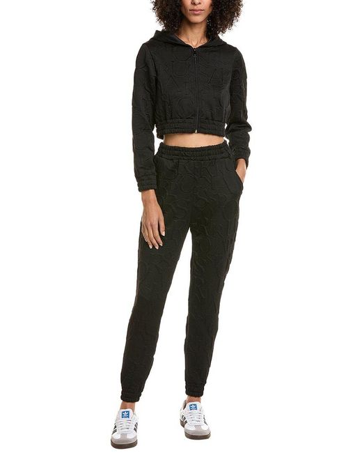 Marion Black 2pc Knit Hoodie & Jogger Set