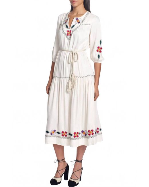 Corey Lynn Calter White Frida Midi Dress