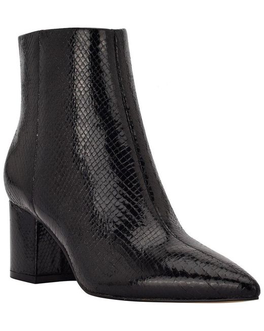 Marc Fisher Jarli Leather Bootie in Black | Lyst