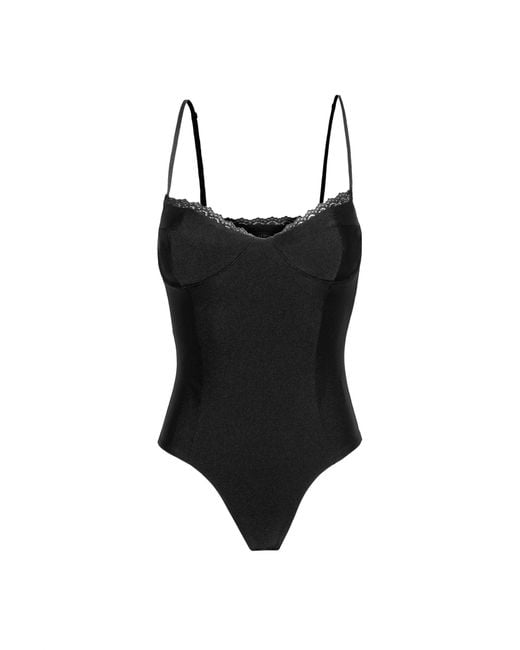 AFRM Black Liam Fitted Bodysuit