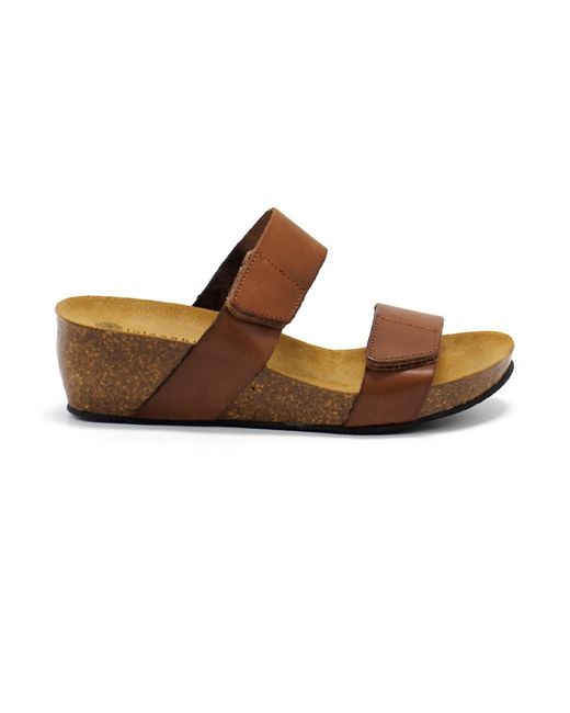 Eric Michael Brown Cody Wedge Sandals