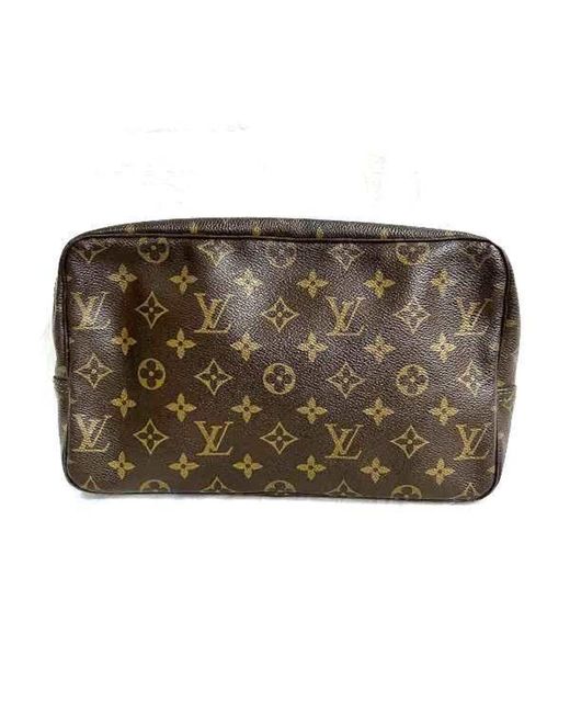 Louis Vuitton Metallic Pochette Canvas Clutch Bag (pre-owned)