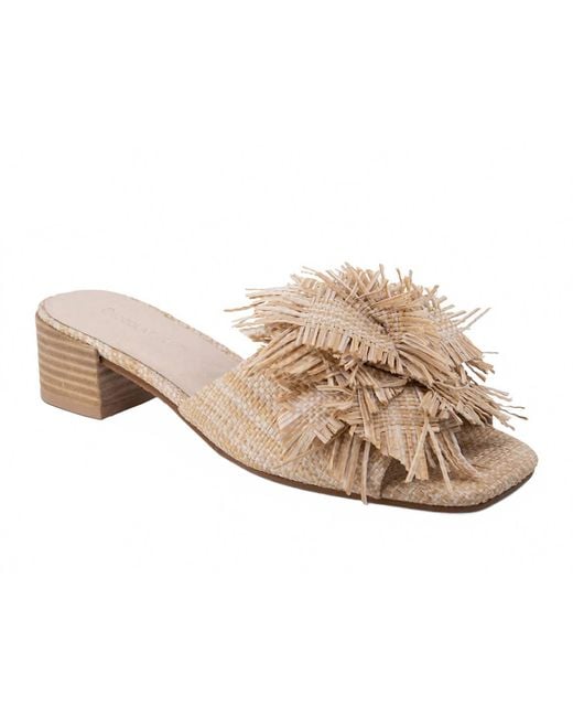Chocolat Blu Black Chance Raffia Sandal