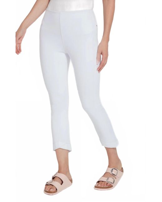 Lyssé White Crop Legging