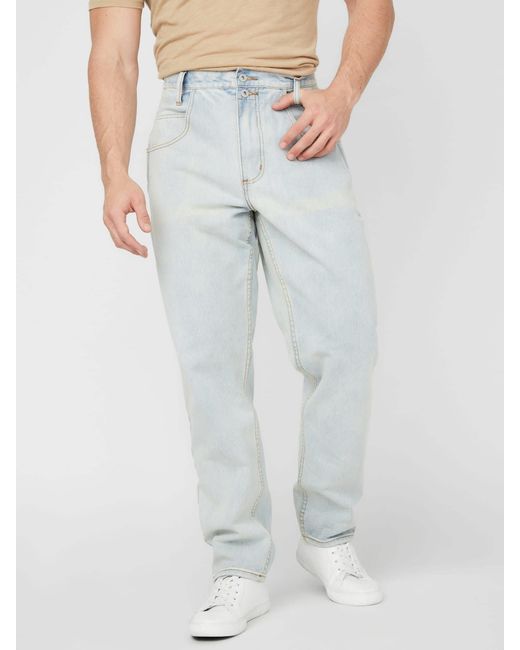 Guess Factory Blue Pascal Relaxed Tapered Jeans for men