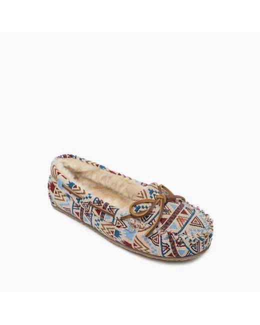 Minnetonka Metallic Cally Low Moccasin