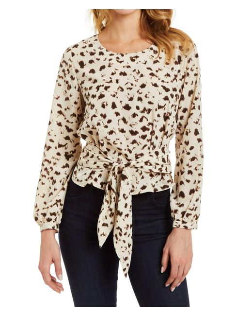 Drew Claire Top In Cream in Natural Lyst