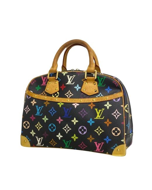 Louis Vuitton Blue Trouville Canvas Handbag (pre-owned)