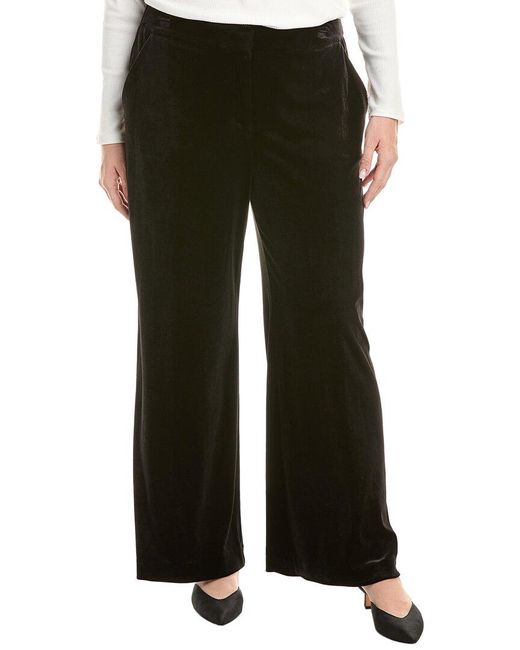 Tahari Black Plus Velvet Pant