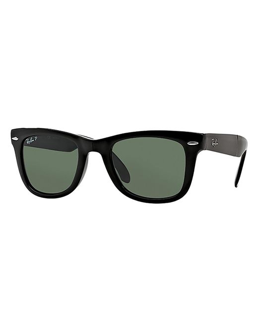 Ray-Ban Black Rb4105 601/58 Foldable Polarized Wayfarer Sunglasses for men